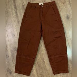 Everlane Utility Barrel Pants- Rust Colored- Only worn a few times